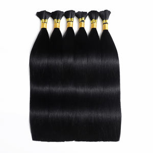 ग्रेड 12 ए + वर्जिन ब्राजीलियन बाल 100% मानव बाल थोक कोई वेफ्ट डबल खींचे हुए पूर्ण क्यूटिकल संरेखित बालों का विस्तार - Product Image 2
