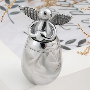 Carved Stainless Steel Urn for Pet, Family, and Loved Ones to Send Commemorative Urns