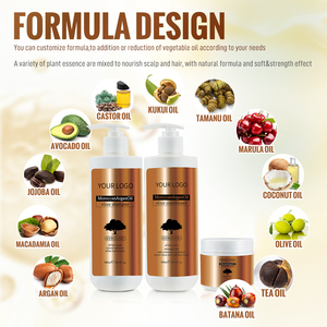 Shampooing et après-<span class=keywords><strong>shampoing</strong></span> hydratant à l'argan de haute qualité pour la réparation des cheveux, produit capillaire de marque privée - Product Image 2