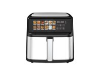 Friteuse à air numérique de 11 L de fabrication professionnelle, design carré moderne, sans huile, économie d'énergie, cuisson rapide pour la cuisine à domicile