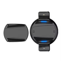 Support de chargement double sans fil avec lumière RVB en forme de canard pour manette de jeu PS5 et base circulaire pour console de jeu