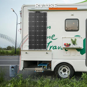 Panneau solaire monocristallin ultra-fin, léger et semi-flexible OEM 200W 300W, pliable pour toit de camping-car, caravane, véhicule tout-terrain hors réseau - Product Image 4