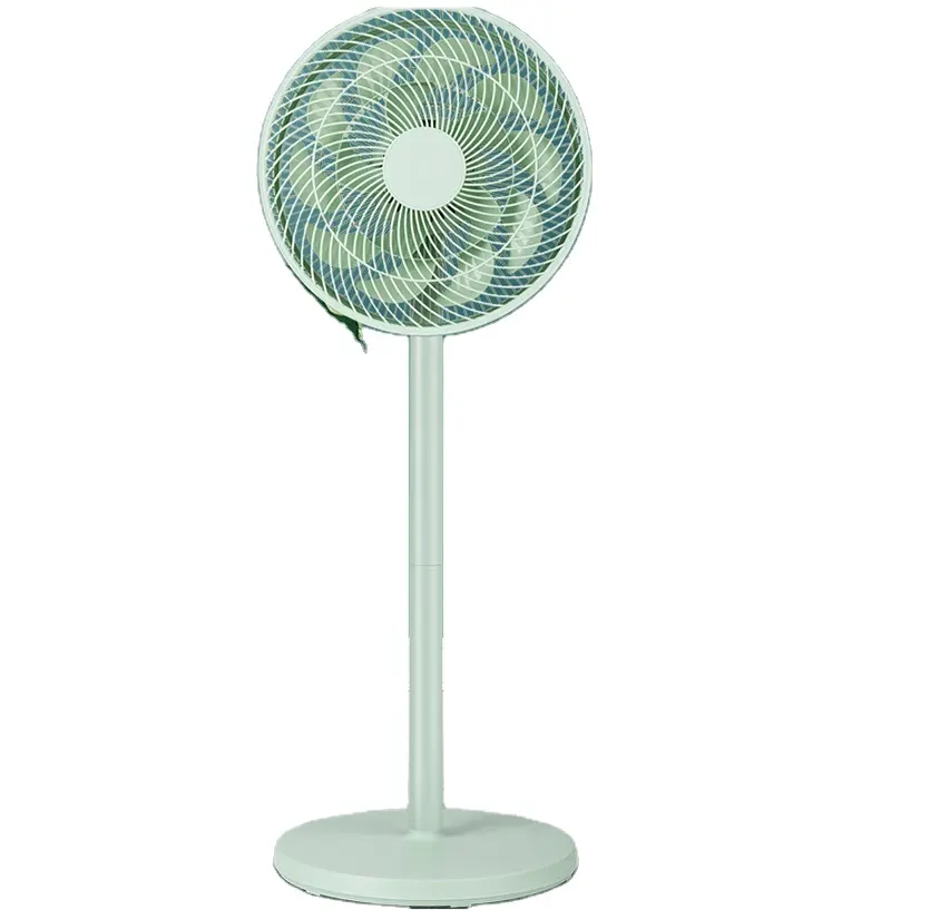 Ventilatore elettrico di buona qualità ventilatore circolare piatto per uso domestico a pavimento verticale 15 pagine ventilatore vibrante per grandi volumi d'aria