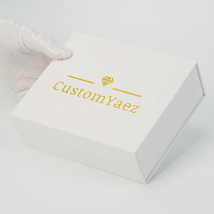 Luxury logo Recyclable White Magnetic Closure Paper Board Gift Packaging <b>Box</b> and Premium Custom Rigid logo Paper Gift <b>Box</b> - Product Image 4