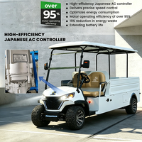 Voiture de golf électrique avec batterie au lithium 72V, vitesse de 30 km/h, autonomie de 90 km, 2 places, certifiée CE