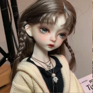 Custom Plush <b>Doll</b> Long Hair Girl Changeable Outfit Realistic Toy For Children Role <b>Play</b> 4-6 Years Old - Product Image 1
