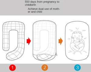 Meilleure vente nouveau soutien d'oreiller en tissu technique tricoté pour femme enceinte G H oreiller de maternité pour femmes enceintes - Product Image 6