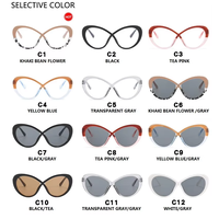 Gafas de Moda Personalizadas con Diseño Ovalado Cruzado y Montura de Gafas con Filtro de Luz Azul para Mujer