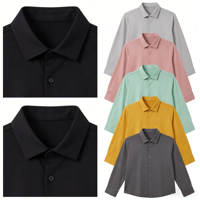 Chemise à manches longues en coton Supima doux pour homme - Impression et broderie personnalisées pour des looks uniques