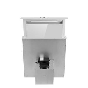 <span class=keywords><strong>Hotte</strong></span> aspirante à tirage descendant IDEA, <span class=keywords><strong>hotte</strong></span> de cuisson intelligente à tirage descendant électrique de table en acier inoxydable blanc coulissant - Product Image 4