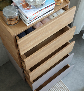 Legno massello legno stretto comò cassettiera cassettiera fai da te impilabile alto verticale organizzatore unità soggiorno camera da letto mobili - Product Image 3