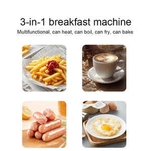 Horno Eléctrico Multifuncional 3 en 1 para Desayuno/Café/Preparación de Pan, Control Mecánico Independiente, Transfronterizo - Product Image 2