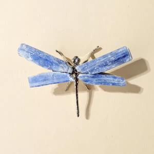 Wholesale High Quality Hand-Carved Natural Blue Kyanite Dragonfly <b>Crystal</b> <b>Ornament</b> for Home Decoration Holiday Gifts Healing - Product Image 6