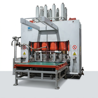 Presse à chaud automatique haute précision pour la laminage de panneaux en mélamine, machine hydraulique pour le façonnage de panneaux MDF et HDF avec revêtement papier double face