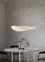 JYLIGHTING Suspension en soie Japandi Wabi Sabi, luminaire décoratif pour la maison, lampe suspendue en tissu de soie naturelle, luminaire de plafond pour loft