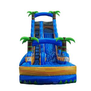 Château gonflable géant WINSUN Tropical Screamer avec toboggan aquatique et piscine pour adultes et enfants - Product Image 1