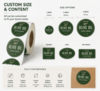 Étiquettes d'emballage cosmétique personnalisées imprimées, écologiques, recyclables, en vinyle, imperméables, résistantes à l'huile, autocollantes pour huile essentielle