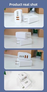 <span class=keywords><strong>Cargador</strong></span> USB Rápido de 5 Puertos y 60W con Doble PD USB-C y QC USB-A para iPhone 17/16/15/14/13/12 y para <span class=keywords><strong>iPad</strong></span> Pro/Air/<span class=keywords><strong>Mini</strong></span>, para Samsung - Product Image 5