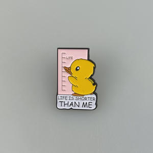 Épingles en émail Animal de dessin animé personnalisé lapin Corgi canard pingouin broches insignes de revers la vie est courte donc suis-je bijoux cadeau pour un ami - Product Image 4