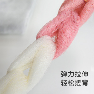 Long Bath <b>Sponge</b> With Rope <b>Handle</b> 30x6cm Soft Exfoliating Scrubber For Back Cleaning Shower Use - Product Image 4