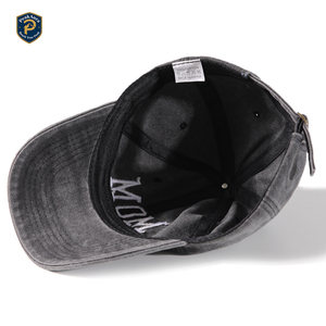 Gorra de Béisbol de Calidad <span class=keywords><strong>PA</strong></span> con Logotipo Personalizado Bordado, Gorra Deportiva Vintage de 6 Paneles, Gorras de Papá de Mezclilla Lavada de Algodón - Product Image 3