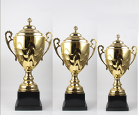 Trofeos de premios de oro y plata de metal personalizados de gran venta del fabricante de Wenzhou, impresión UV para ferias comerciales y bienvenidas