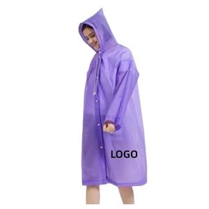 Factory Customize Logo Print Recycled Rain Poncho Reusable Pink Rain Coat Rain Jacket Waterproof Poncho <b>Raincoat</b> for Unisex - Product Image 1
