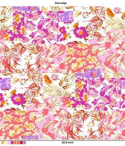 Tela de rayón viscosa con estampado Floral vibrante para vestido de mujer, Material que ofrece una sensación elegante y cómoda y una calidad artesanal Premium - Product Image 1