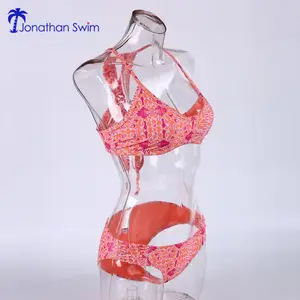 Multi Strap Bottom Girls Crochet Bikini Bathing Suits Swimwear For Women