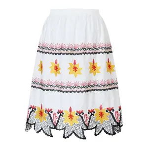 Customized High Quality Pacific Island Wear Micronesian Fashion Skirt Embroidered Hawaiian Polynesian Skirts Embroidery Women