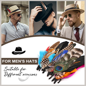All'ingrosso 15 pezzi cappello piume piumaggio decorativo per cappelli di moda costumi fai da te artigianato modisteria <span class=keywords><strong>accessori</strong></span> <span class=keywords><strong>Cosplay</strong></span> - Product Image 4