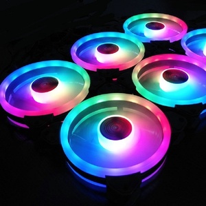 Bán Hàng Trực Tiếp PC Trường Hợp Máy Tính Chơi Game Tủ Fan Với Bộ Điều Khiển Từ Xa 12V PWM 12025 120Mm Làm Mát Argb RGB Fan - Product Image 2