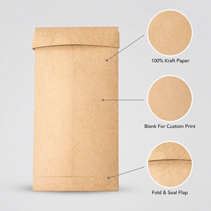 Sobres <span class=keywords><strong>de</strong></span> Papel Kraft Personalizados con Tira Autoadhesiva para Envíos <span class=keywords><strong>de</strong></span> Comercio Electrónico - Product Image 5