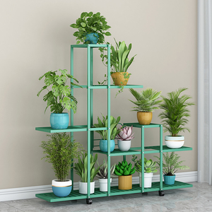 Support à fleurs en fer forgé pour la maison, support à fleurs mobile pour jardin, <span class=keywords><strong>centre</strong></span> <span class=keywords><strong>de</strong></span> table intérieur, support à fleurs - Product Image 3