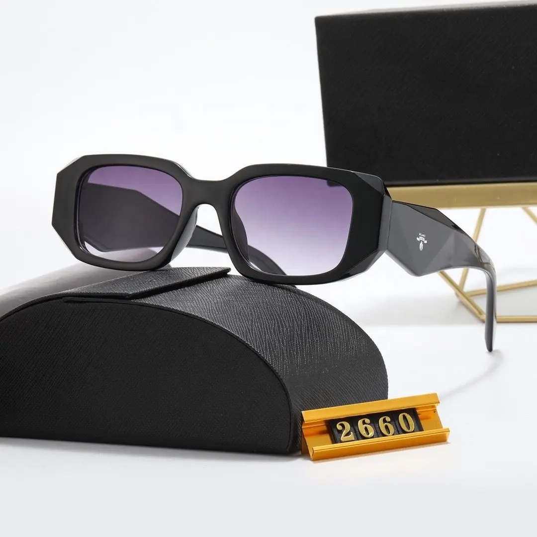 Grosir kacamata hitam persegi kecil wanita 2023 kacamata hitam desainer merek terkenal untuk pria wanita
