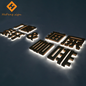Sinal de loja com letras luminosas de madeira retroiluminadas de alta qualidade personalizado para logotipo de madeira LED - Product Image 6