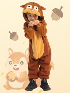 Disfraz de Ardilla para Niños, Disfraz de Halloween, Juego de Roles de Animales, Mono Marrón, Ropa para Disfrazarse - Product Image 5