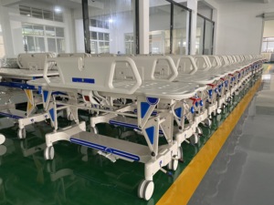 Chariot à civière d'urgence pour patient médical civière lit d'<span class=keywords><strong>ambulance</strong></span> chariot à civière patient/lit d'hôpital de soins intensifs manuel - Product Image 3