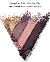 Palette de fards à paupières Moji-To (marque propre) 6 couleurs, lumineuse, scintillante, imperméable, haute pigmentation, longue tenue, effet nacré étincelant