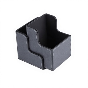 Étui à cartes magnétique en PU étanche FX, capacité 100+, double compartiment, boîte de rangement séparée pour jeux de cartes - Product Image 1