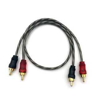 Nhà Máy Bán buôn 0.5M tự động âm thanh cáp tín hiệu chất lượng tốt Đồng xe Stereo RCA cáp điều chỉnh các bộ phận điện & thiết bị điện tử - Product Image 1
