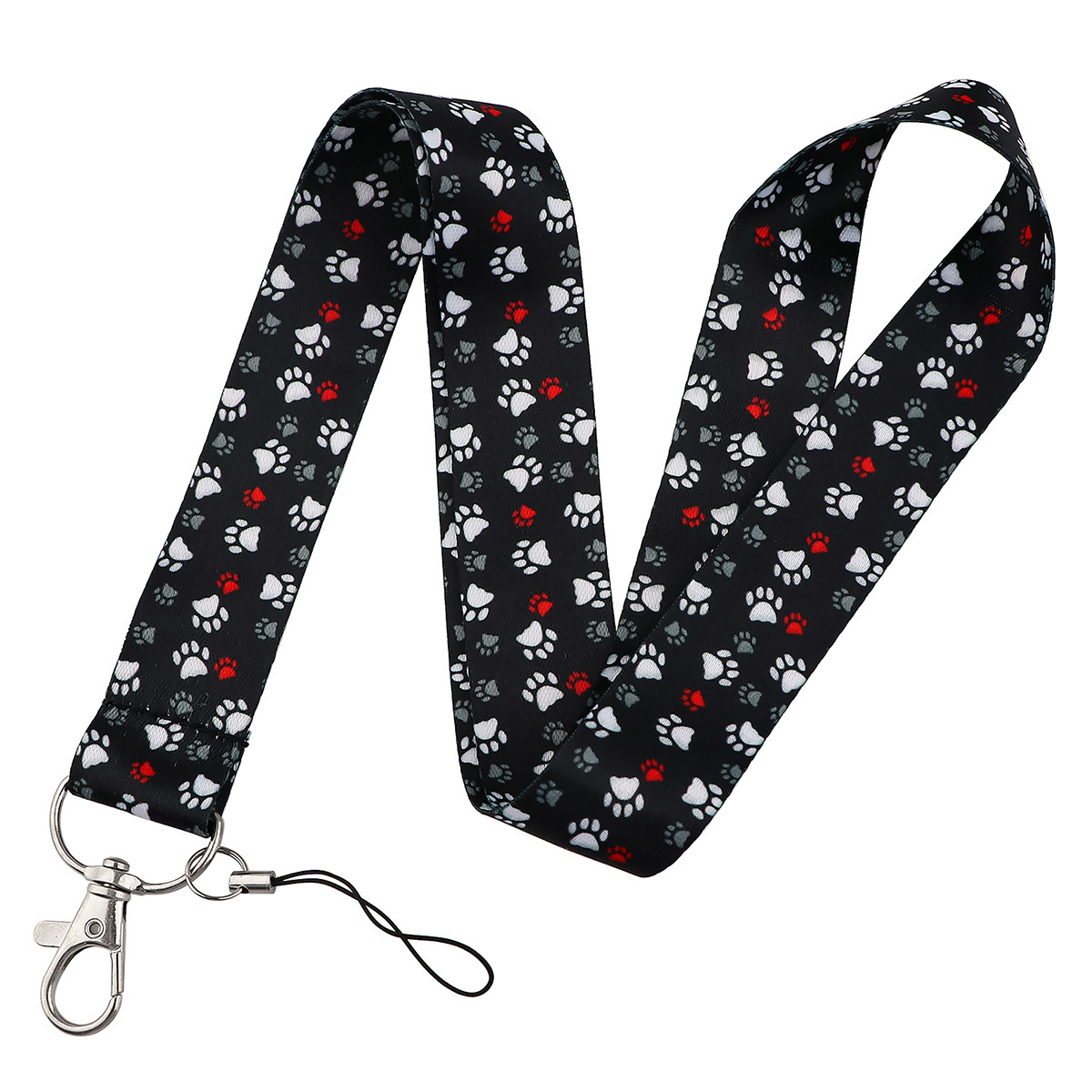Wholesale Stain Lanyards Anti-Lost ID Name Badge Card Holder Fashion Dog Claw Design Lanyard Accessories Promotional Gifts Image 3