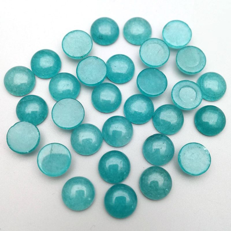 10pcs Blue Jade  (dyed)