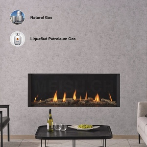 Cheminée à <span class=keywords><strong>gaz</strong></span> en fonte véritable MEISU.CH <span class=keywords><strong>de</strong></span> 48 pouces, à combustion écoénergétique au GPL, avec télécommande et <span class=keywords><strong>diffuseur</strong></span> TV - Product Image 1