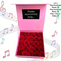 Boîte cadeau de Noël avec fleurs préservées Shopify Dropshipping, roses éternelles, produits de fleurs, la rose éternelle