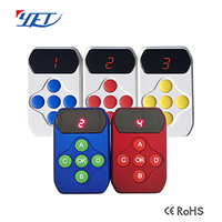 Télécommande RF universelle ABS 4 boutons 315/433Mhz émetteur sans fil pour portes coulissantes/roulantes