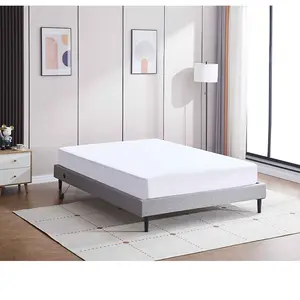 最新睡床设计低酒店木质超级国王尺寸实木双人大床底座框架