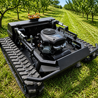Ventes directes usine : Tondeuse à gazon intelligente télécommandée sur chenilles, à essence, pour jardinage, agriculture et exploitation de vergers
