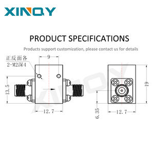 Isolateur RF femelle XINQY Premium 100W CW 6-10GHz SMA pour plates-formes de recherche Guerre électronique et contre-mesures de communication - Product Image 6