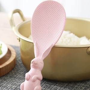 Rabbit Shaped Rice Scoop Beige Pink Non Stick Creative Kitchen <b>Utensil</b> For Rice Cooker - Product Image 2